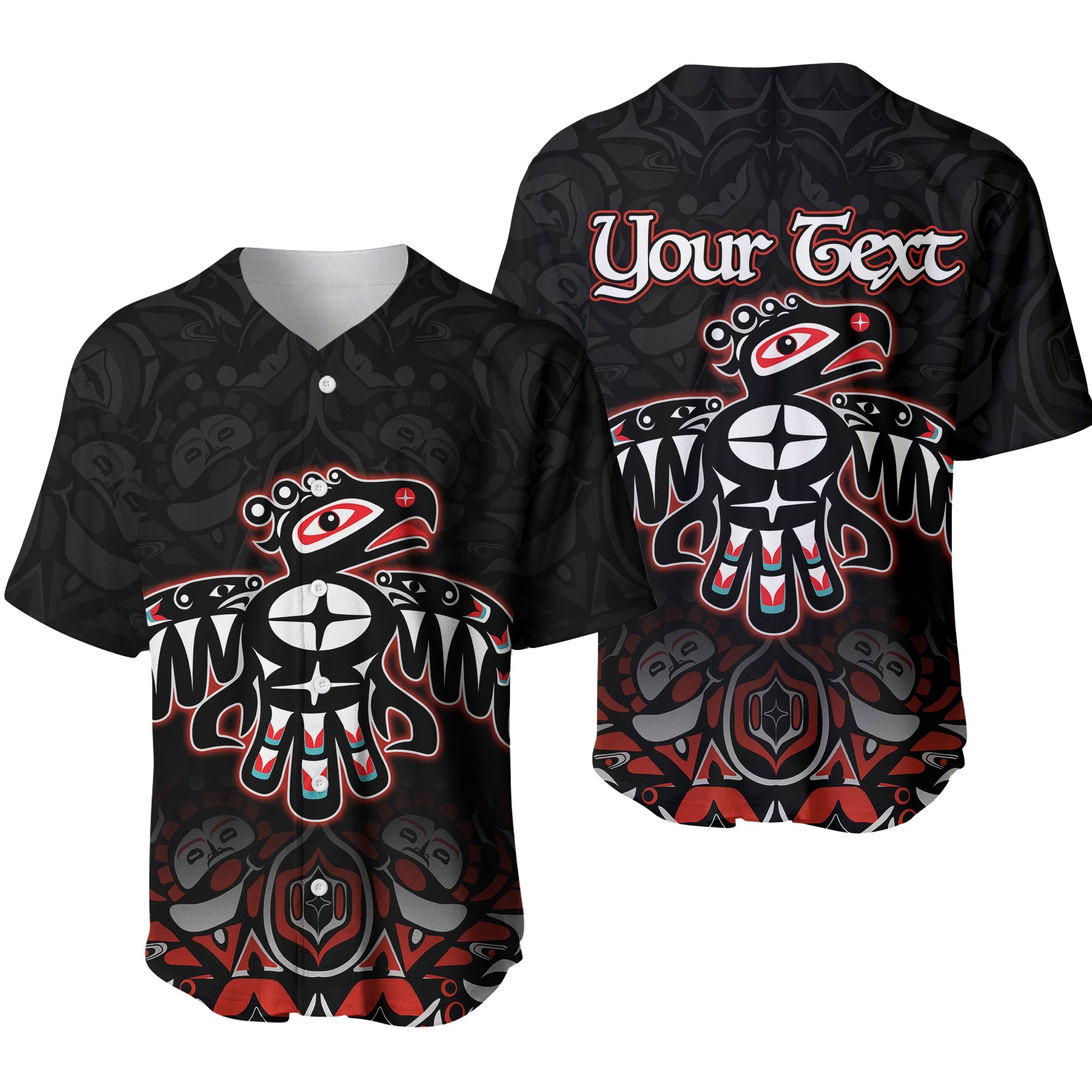 custom-personalised-canada-haida-baseball-shirt-thunderbird