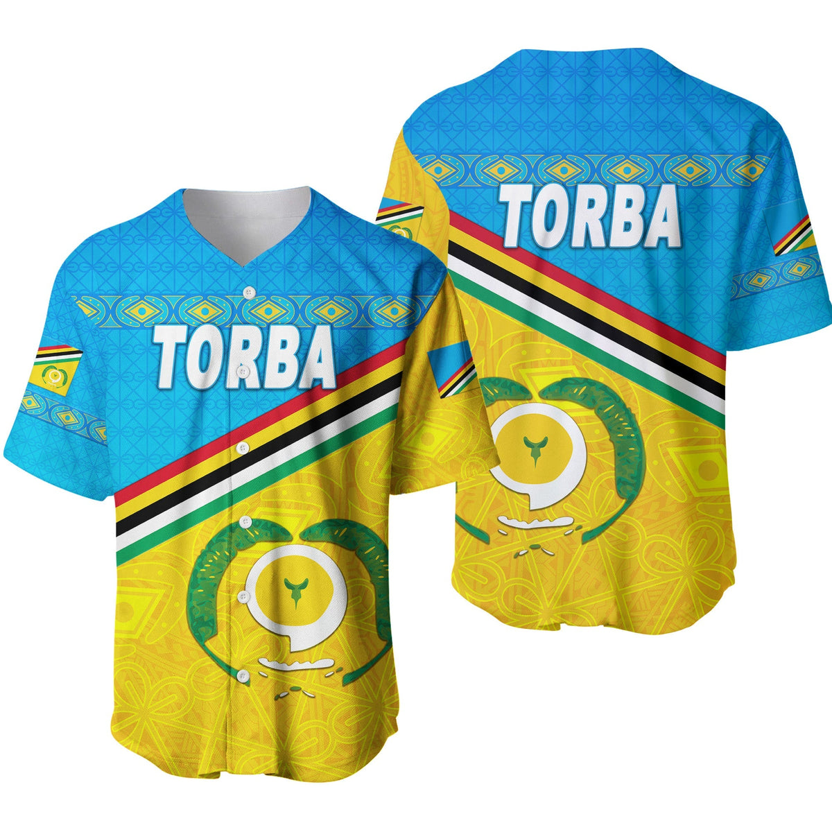 Torba Province Baseball Jersey Vanuatu Pattern Unique Style LT8 - Wonder Print Shop