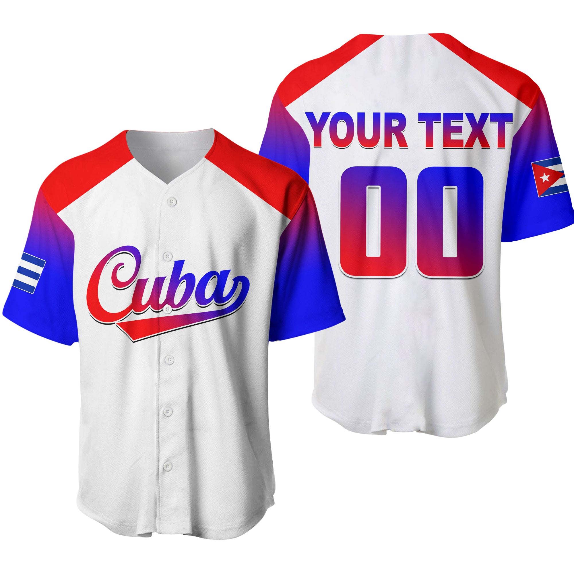 (Custom Personalised And Number) World Baseball Classic 2023-Cuba Baseball Jersey