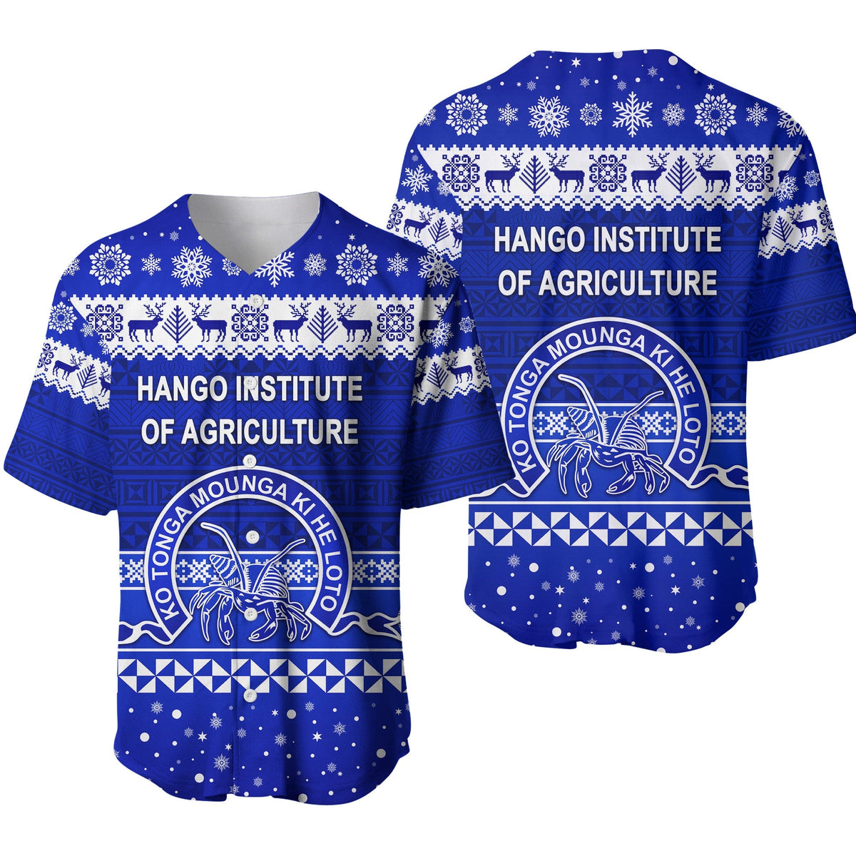 Hango institute of Agriculture Christmas Baseball Jersey Simple Style LT8 - Wonder Print Shop