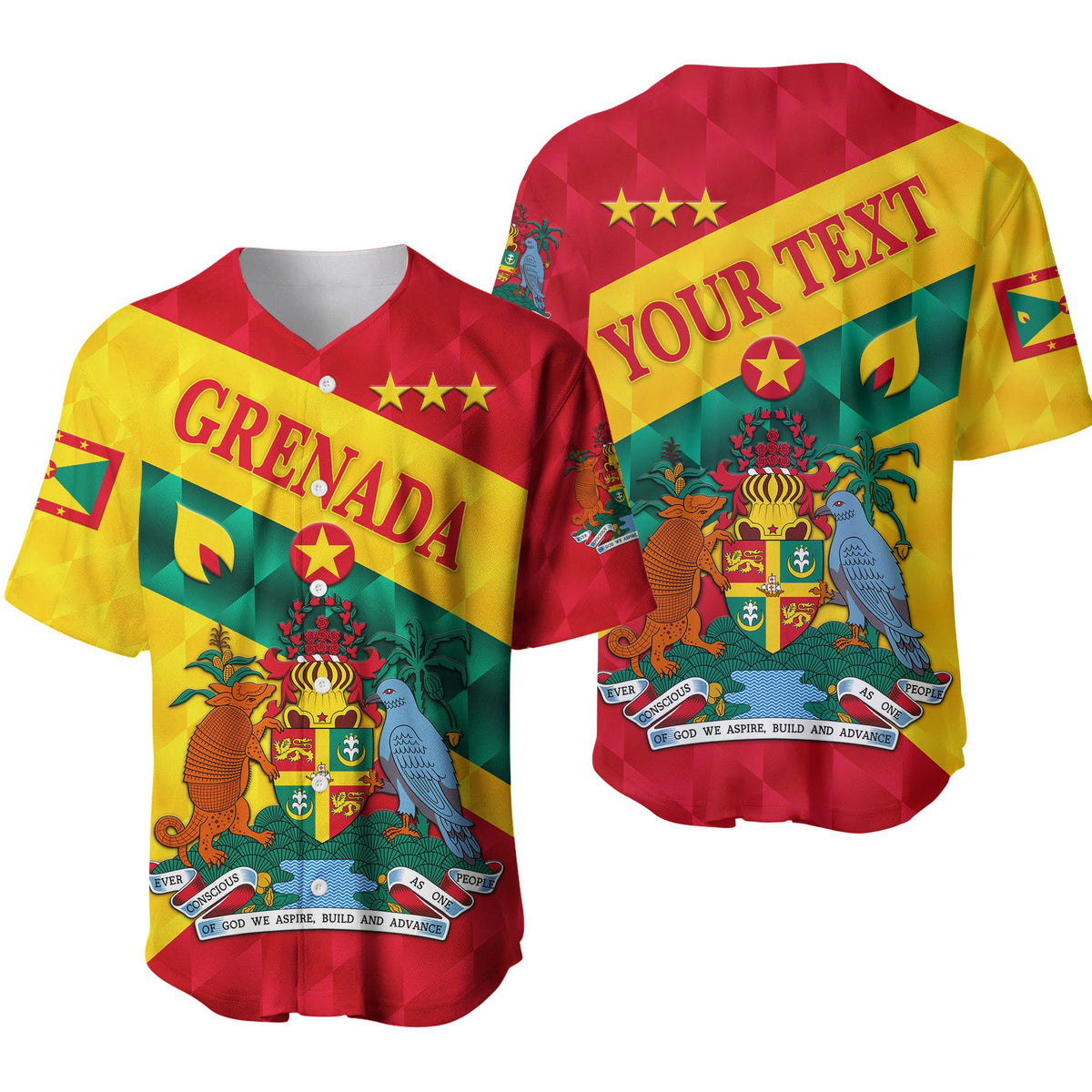 (Custom Personalised) Grenada Baseball Jersey Sporty Style LT8 - Wonder Print Shop