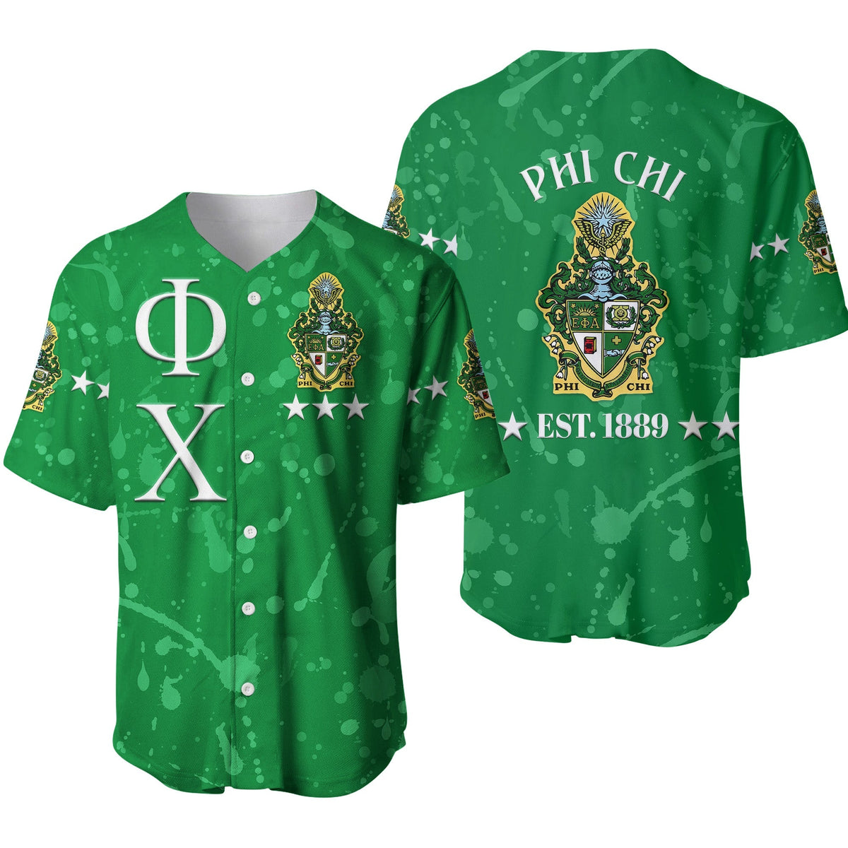 Phi Chi Baseball Jersey Simple Style LT8 - Wonder Print Shop