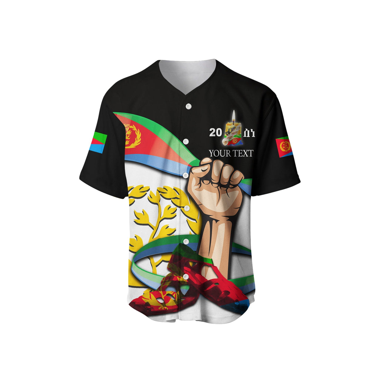 Eritrea Martyrs Day Baseball Jersey LT6 - Wonder Print Shop