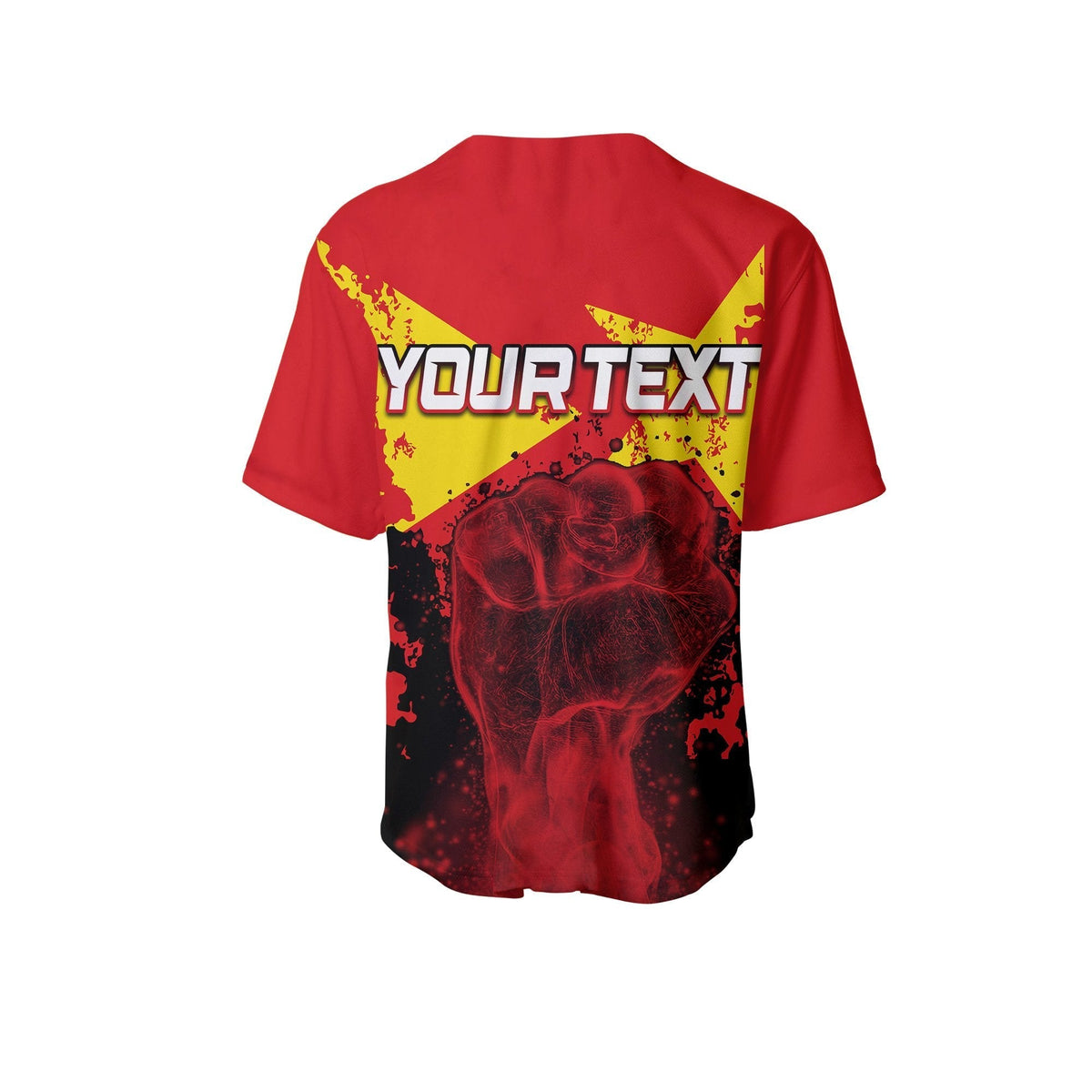 (Custom Personalised) Greek Life Tigray Baseball Jerseys Tigray Flag Clenched Hand LT6 - Wonder Print Shop