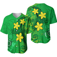 Cook Islands Baseball Jersey Lovely Flowers LT13 - Wonder Print Shop