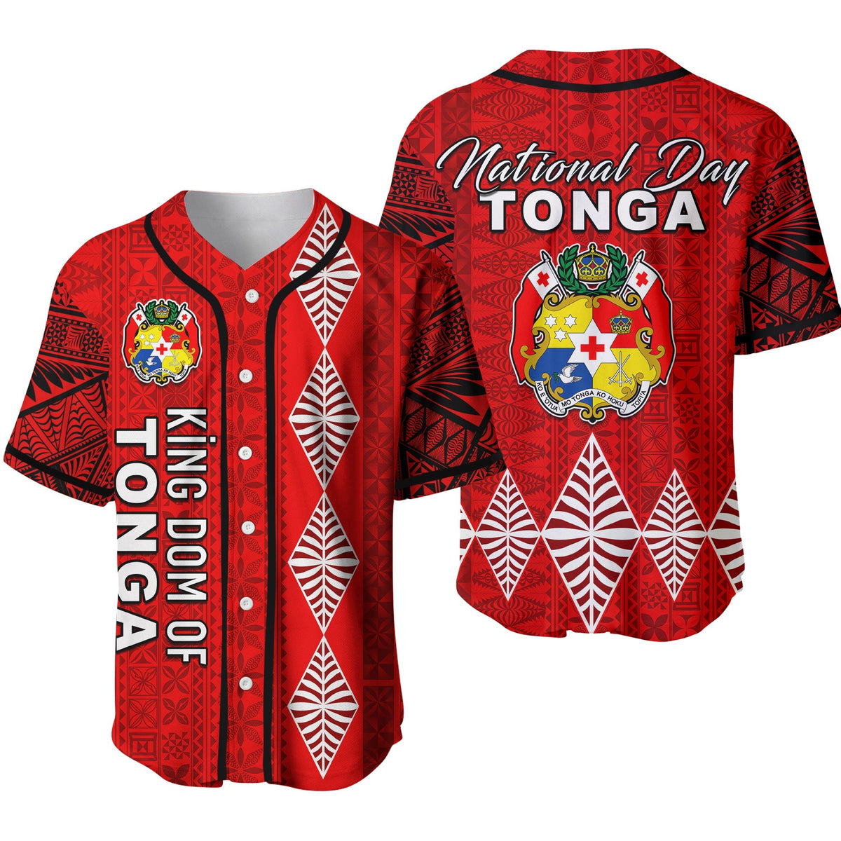 Kingdom of Tonga Baseball Jersey 2021 Tonga National Day LT13 - Wonder Print Shop