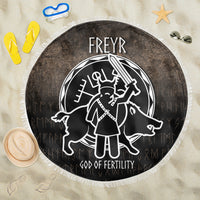 Wonder Print Shop Beach Blanket - Freyr God Of Fertility Beach Blanket RLT12 - Wonder Print Shop
