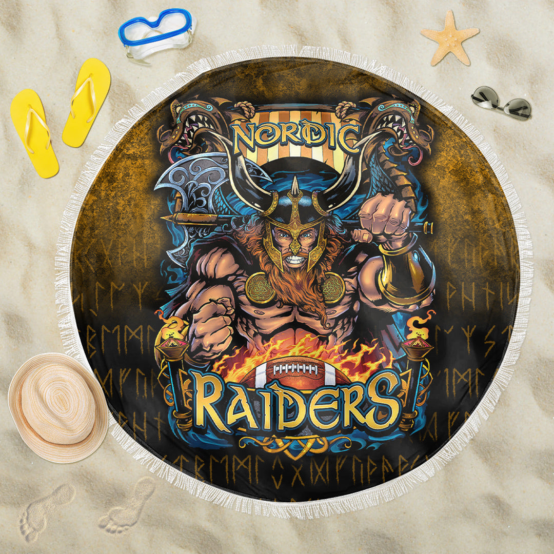 Viking Beach Blanket Viking Nordic Raiders Beach Blanket RLT12 - Wonder Print Shop