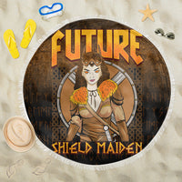 Viking Beach Blanket Future Shield Maiden Beach Blanket RLT12 - Wonder Print Shop