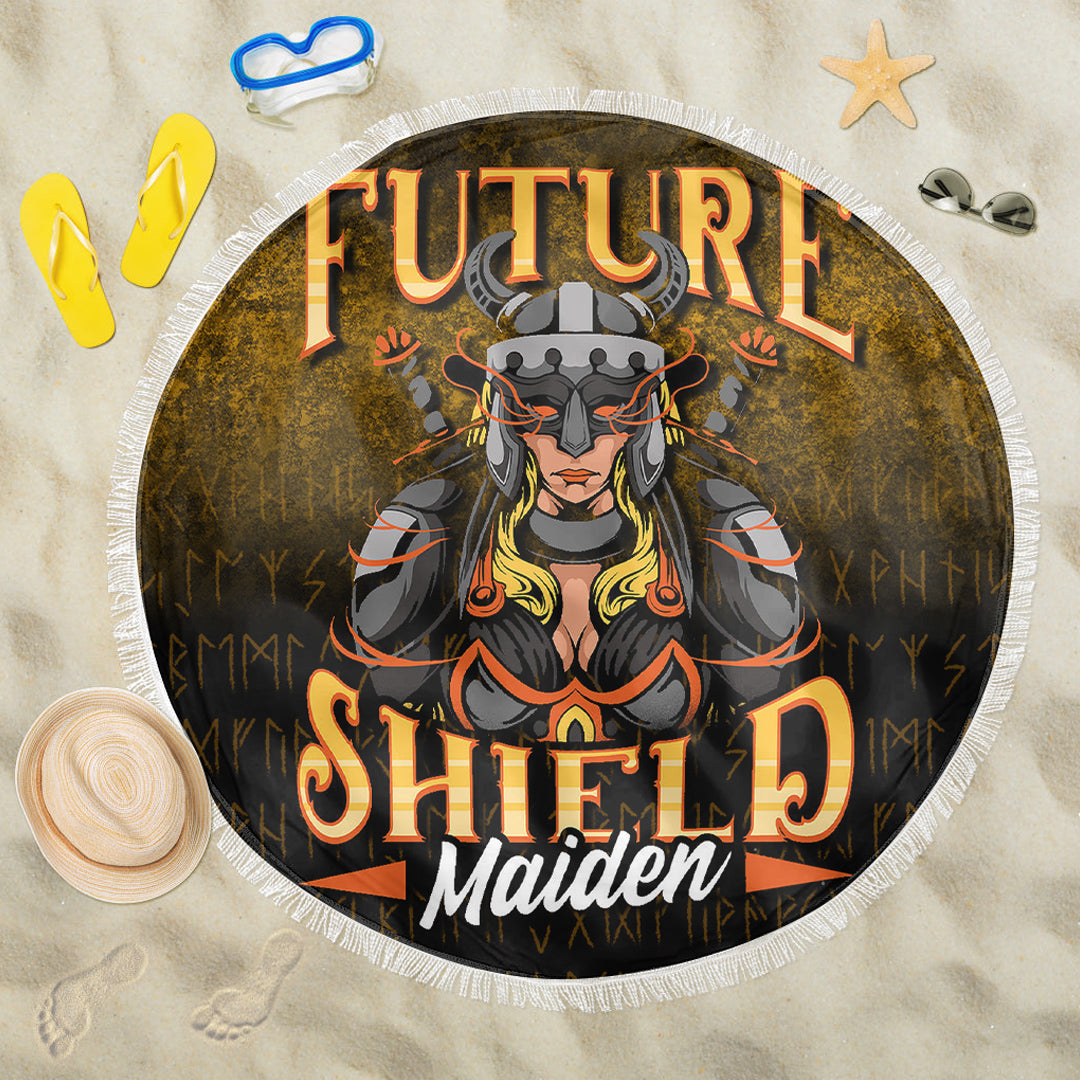 Viking Beach Blanket Future Shield Maiden Beach Blanket RLT12 - Wonder Print Shop