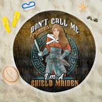Viking Beach Blanket Im A Shield Maiden Beach Blanket RLT12 - Wonder Print Shop
