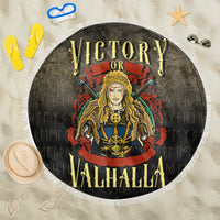 Wonder Print Shop Beach Blanket - Victory or Valhalla Beach Blanket RLT12 - Wonder Print Shop