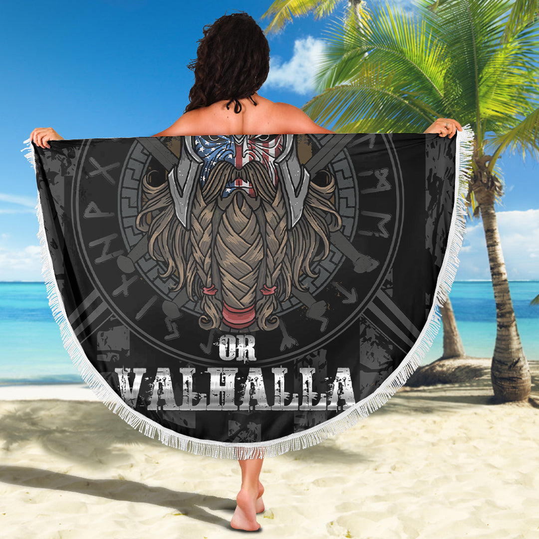 Viking Beach Blanket Victory or Valhalla Beach Blanket RLT12 - Wonder Print Shop