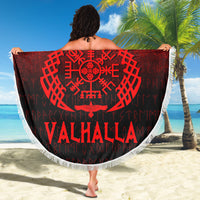 Wonder Print Shop Beach Blanket - Victory or Valhalla - Red Version Beach Blanket RLT12 - Wonder Print Shop