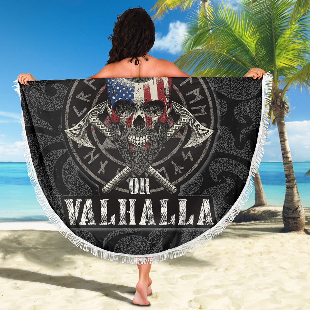 Viking Beach Blanket Victory or Valhalla Special Version Beach Blanket RLT12 - Wonder Print Shop