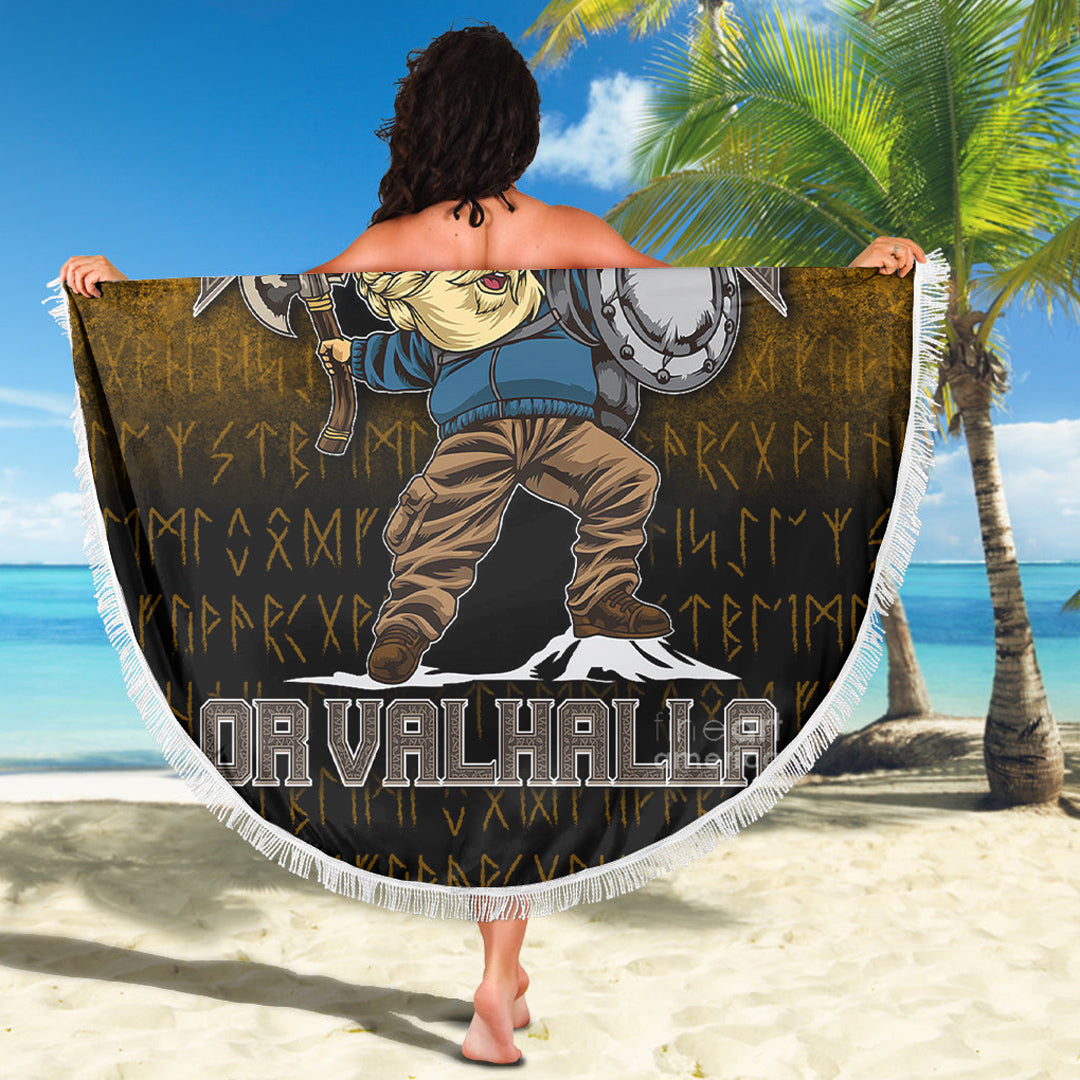 Viking Beach Blanket Hiking or Valhalla Beach Blanket RLT12 - Wonder Print Shop