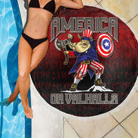 Viking Beach Blanket America Or Valhalla Beach Blanket RLT12 - Wonder Print Shop