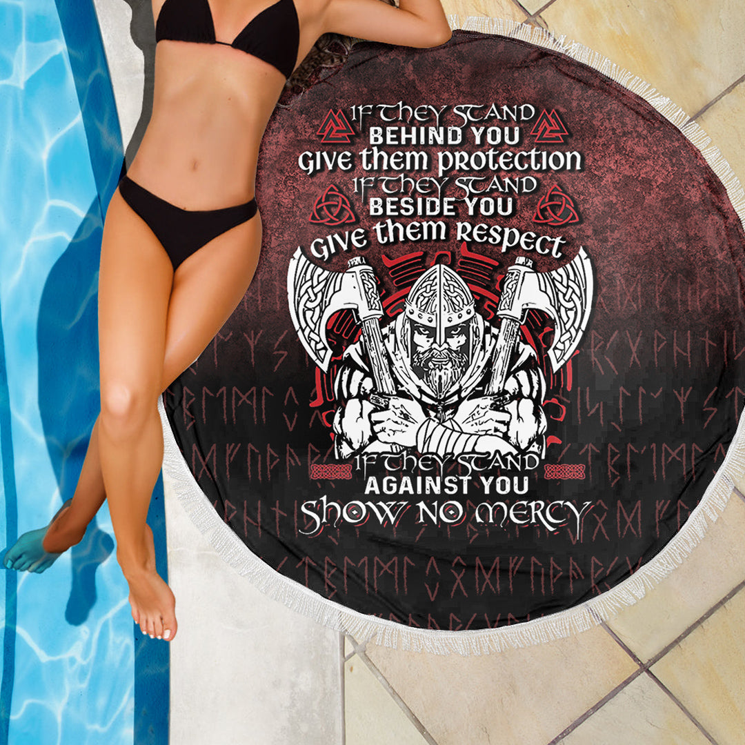 Wonder Print Shop Beach Blanket - Against You Show No Mercy Beach Blanket RLT12 - Wonder Print Shop