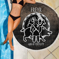 Wonder Print Shop Beach Blanket - Freyr God Of Fertility Beach Blanket RLT12 - Wonder Print Shop