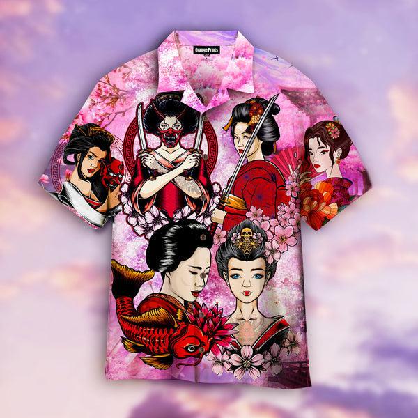 Beautiful Japanese Geisha Dream Hawaiian Shirt - Wonder Print Shop