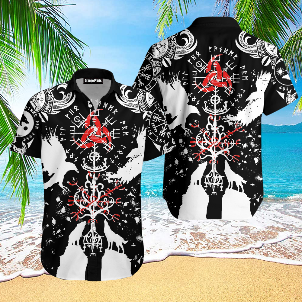 Beautiful Vikings Tattoo Hawaiian Shirt - Wonder Print Shop