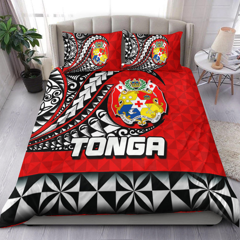 Tonga Bedding Set Polynesian Tattoo LT6 - Wonder Print Shop
