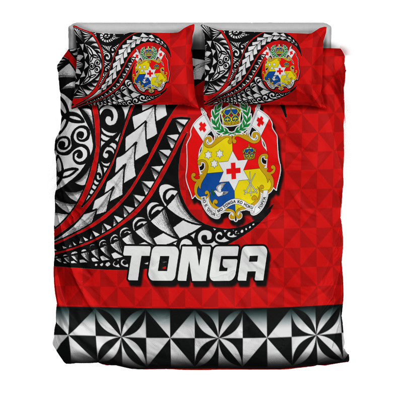 Tonga Bedding Set Polynesian Tattoo LT6 - Wonder Print Shop