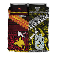 New Zealand and Papua New Guinea Bedding Set Together Yellow LT8 - Wonder Print Shop