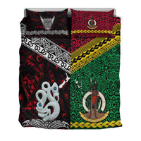 New Zealand and Vanuatu Bedding Set Together Red LT8 - Wonder Print Shop