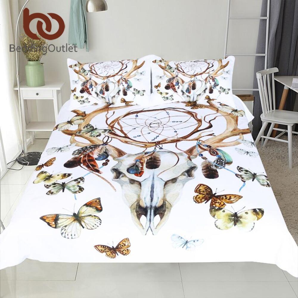Butterfly Gothic Dreamcatcher Native American Bedding Set LT10 - Wonder Print Shop