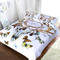 Butterfly Gothic Dreamcatcher Native American Bedding Set LT10 - Wonder Print Shop