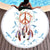 Dreamcatcher Round Colorful Native American Beach Towel LT10 - Wonder Print Shop