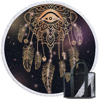 Dreamcatcher Tassel Galaxy Native American Beach Towel LT10 - Wonder Print Shop