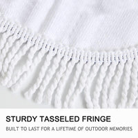 Feathers Tassel Mandala Pink Blue Native American Beach Towel LT10 - Wonder Print Shop