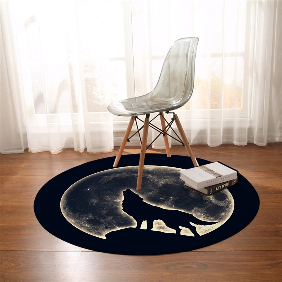 native-american-howling-wolf-round-carpet