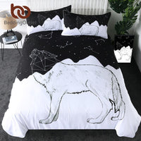 Wolf Constellation Native American Bedding Set LT10 - Wonder Print Shop