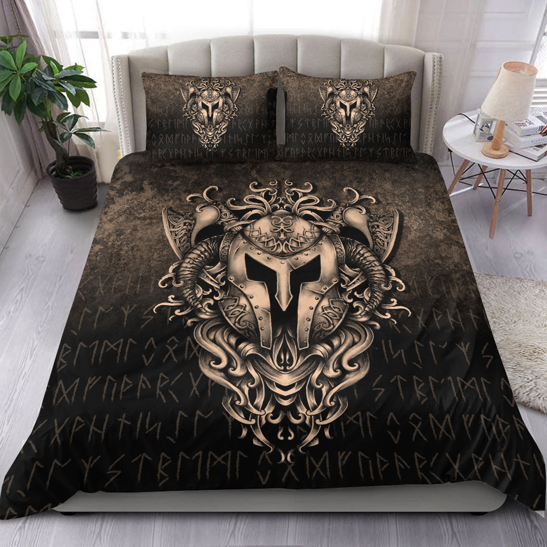 Viking Bedding Set The Armor Of Viking Gold Version Bedding Set RLT12 - Wonder Print Shop