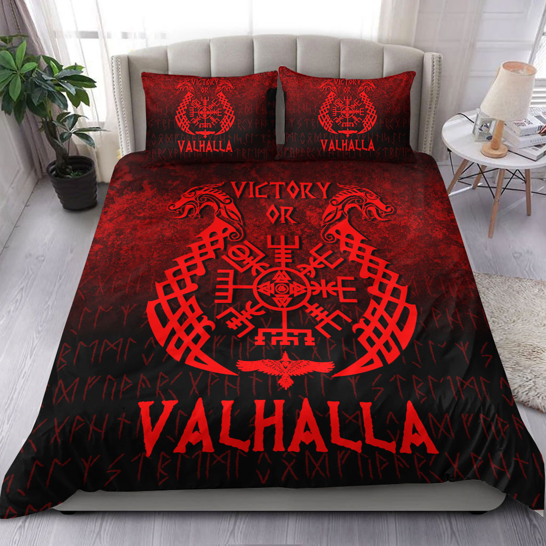 Wonder Print Shop Bedding Set - Victory or Valhalla - Red Version Bedding Set RLT12 - Wonder Print Shop