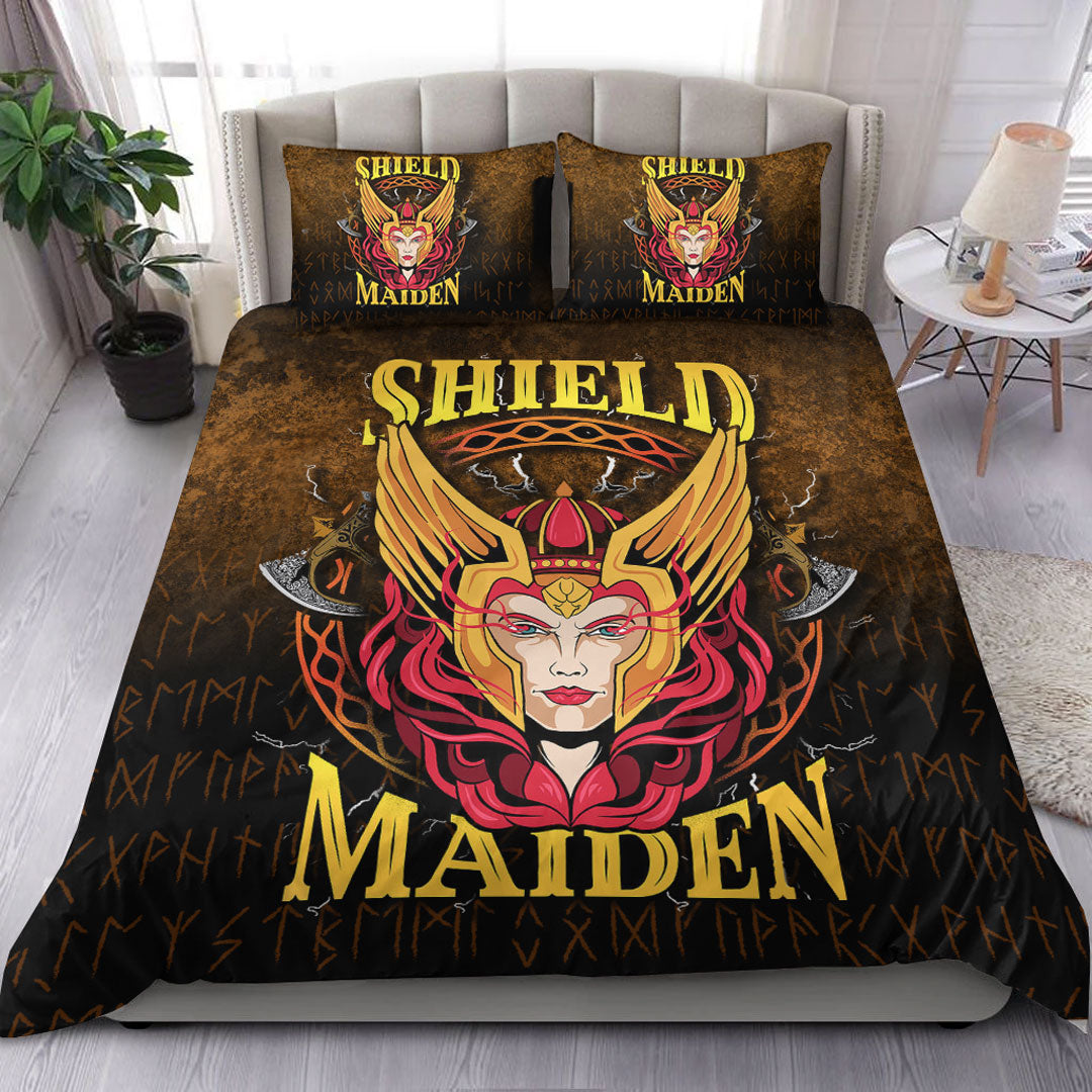Viking Bedding Set Shield Maiden Bedding Set RLT12 - Wonder Print Shop