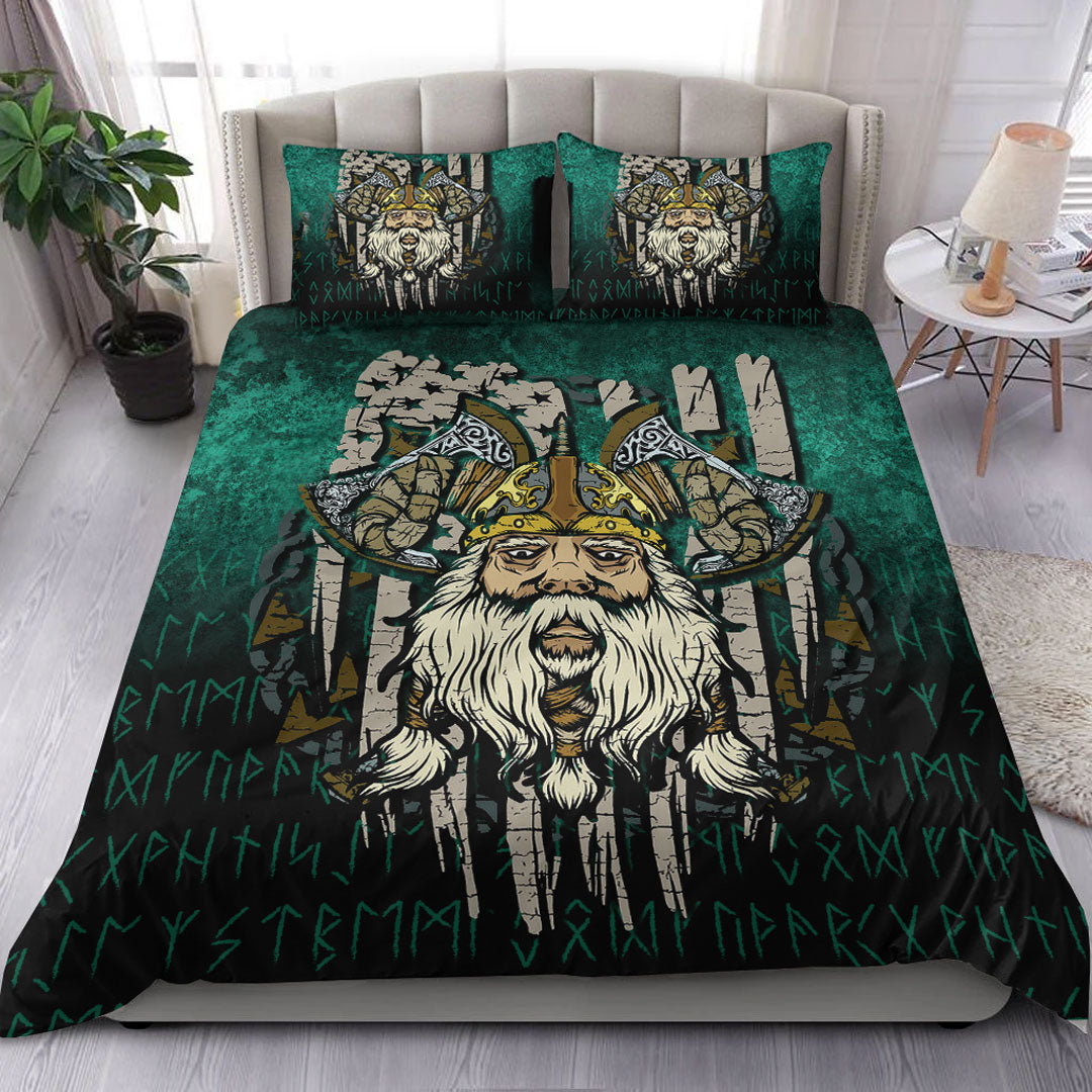 Viking Bedding Set America Odin Bedding Set RLT12 - Wonder Print Shop