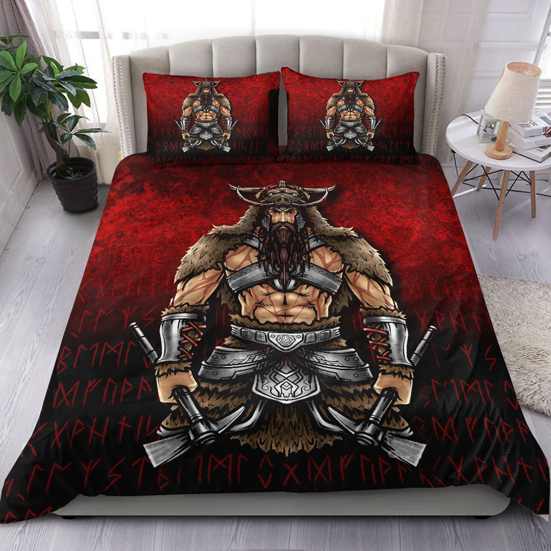 Viking Bedding Set Berserker Viking Warrior Valhalla Bedding Set RLT12 - Wonder Print Shop
