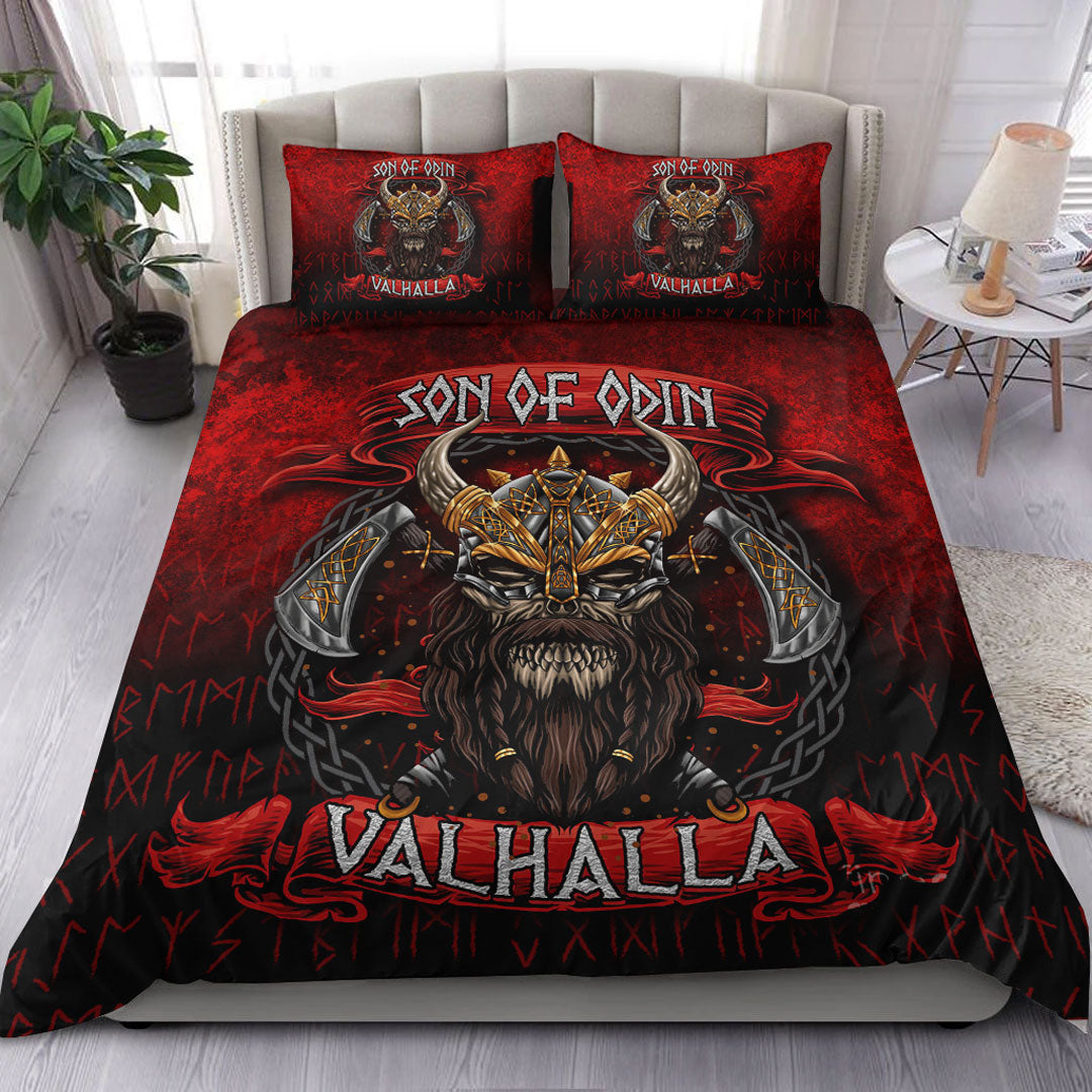 Viking Bedding Set Son of Odin Valhalla Bedding Set RLT12 - Wonder Print Shop