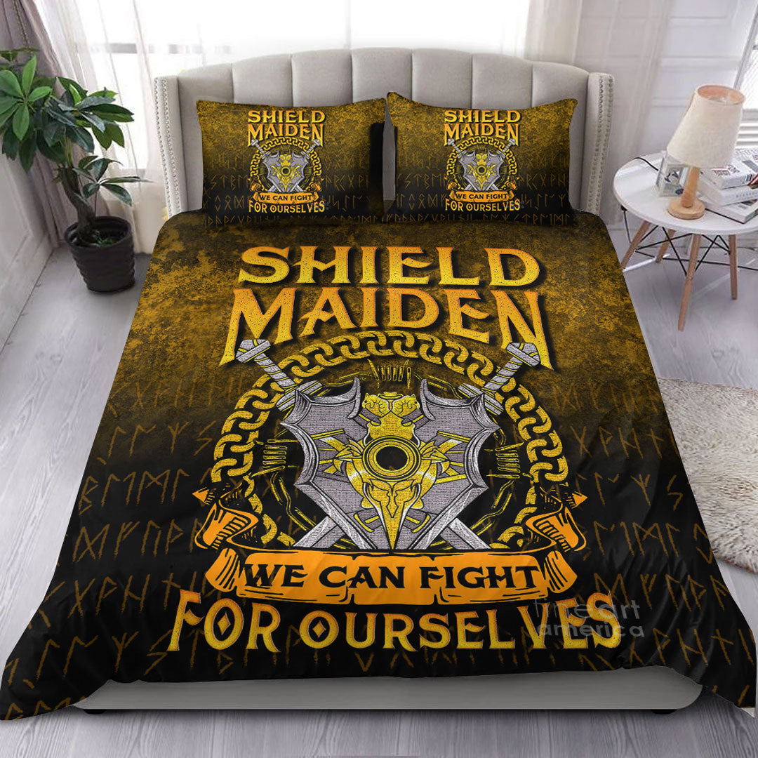 Viking Bedding Set Shield Maiden We Can Fight For Ourselves Bedding Set RLT12 - Wonder Print Shop