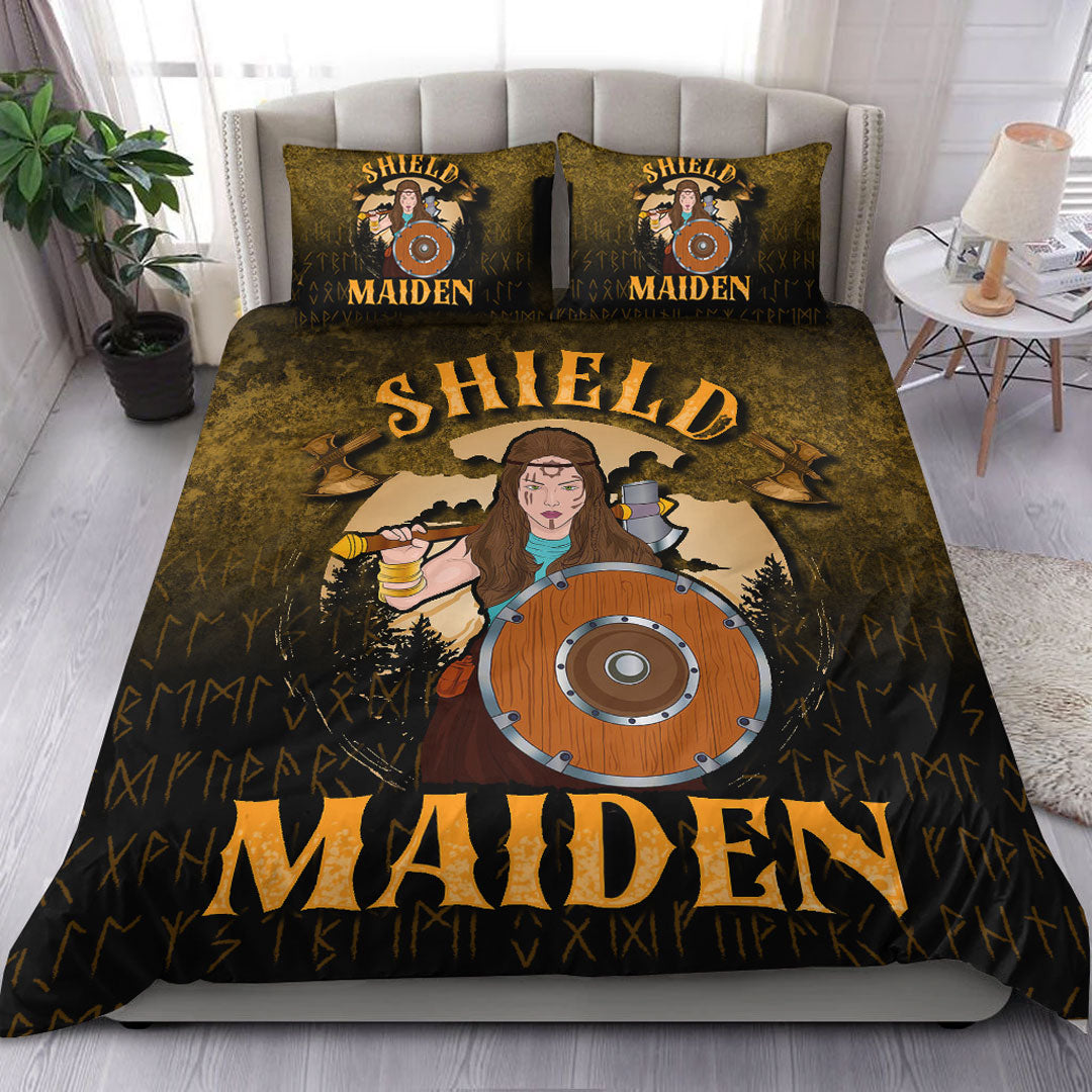 Viking Bedding Set Shield Maiden Bedding Set RLT12 - Wonder Print Shop