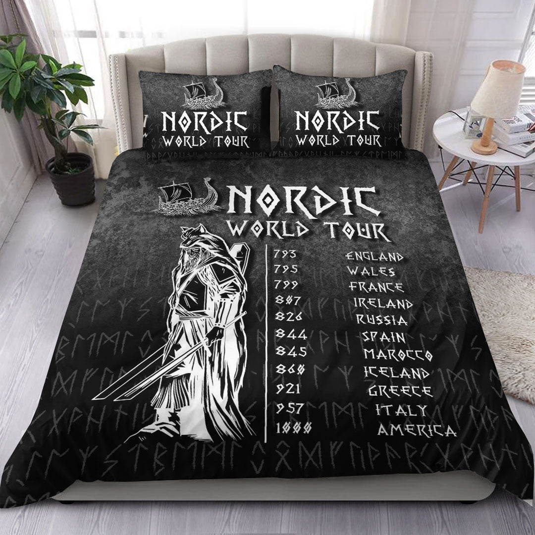 Viking Bedding Set Nordic World Tour Bedding Set RLT12 - Wonder Print Shop