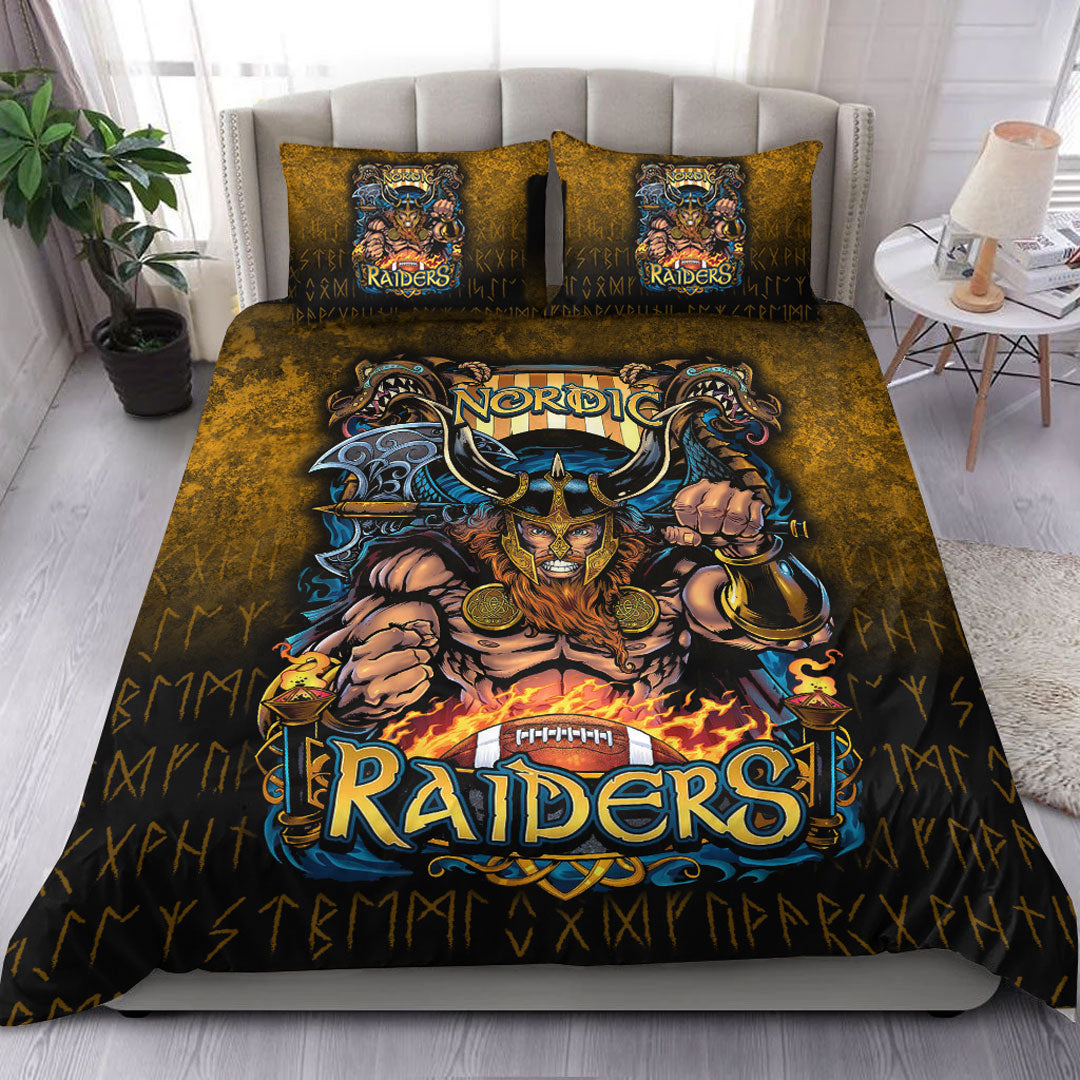 Viking Bedding Set Viking Nordic Raiders Bedding Set RLT12 - Wonder Print Shop