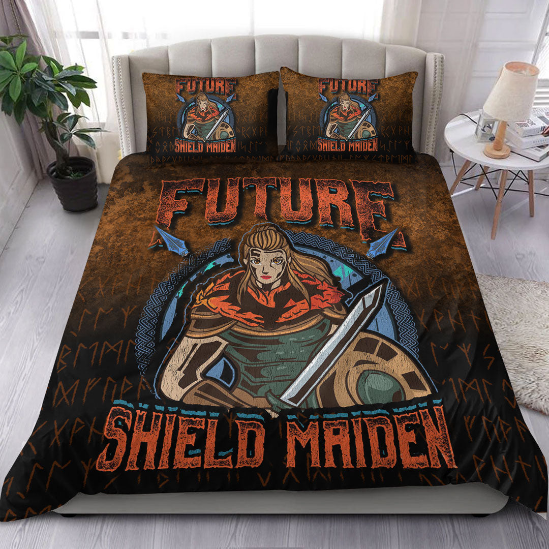 Viking Bedding Set Future Shield Maiden Bedding Set RLT12 - Wonder Print Shop