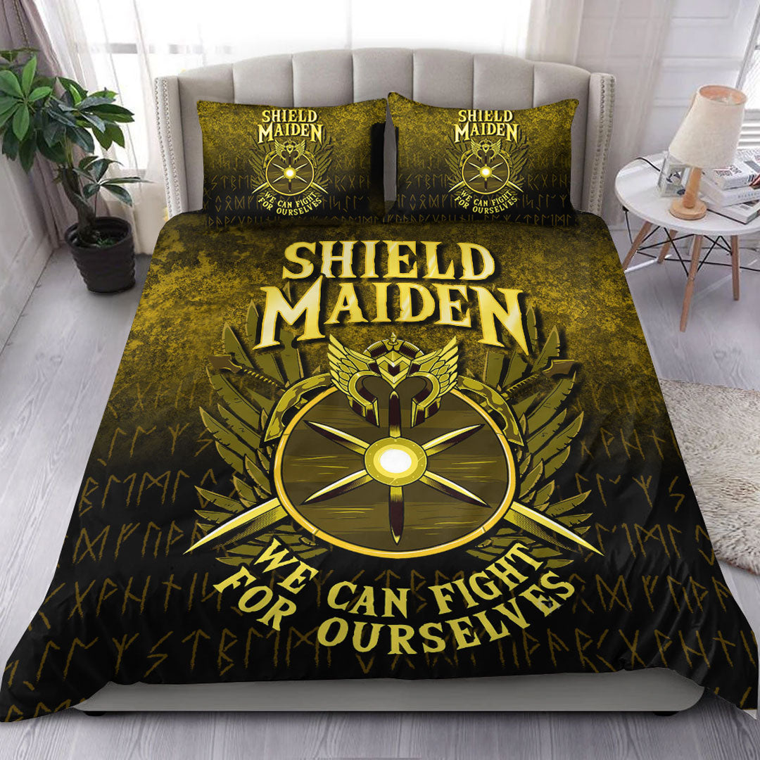 Viking Bedding Set Shield Maiden We Can Fight For Ourselves Bedding Set RLT12 - Wonder Print Shop