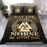Viking Bedding Set May The Norse Be With You Viking Gold Version Bedding Set RLT12 - Wonder Print Shop