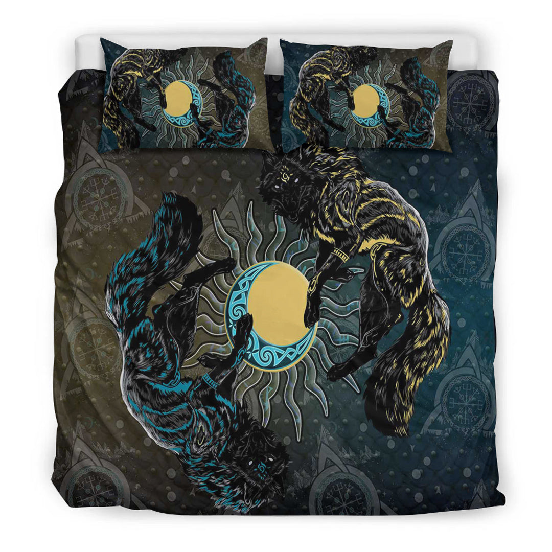Wonder Print Bedding Set - Skoll and Hati Gradiant Style Bedding Set - Wonder Print Shop